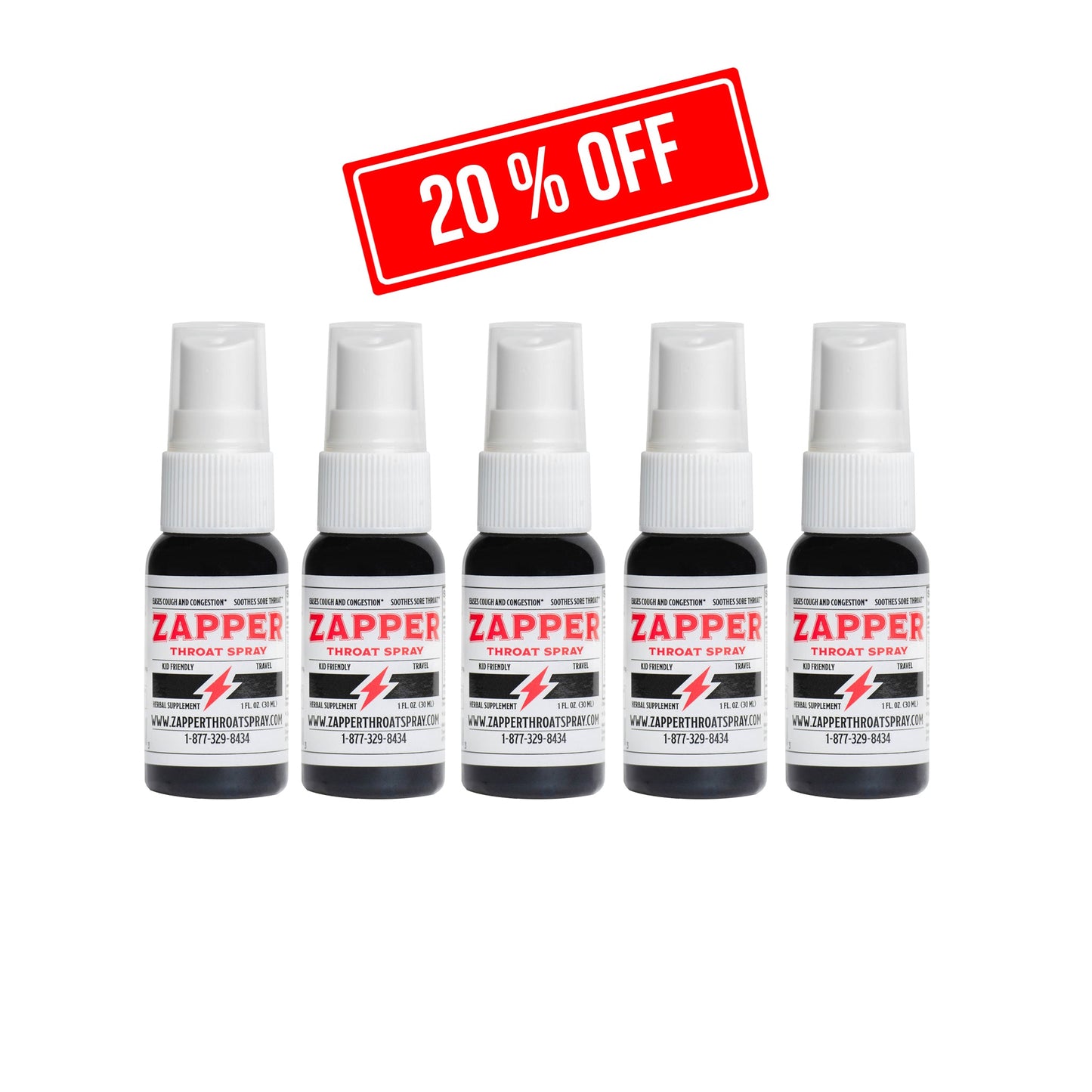 Zapper Throat Spray with Promo